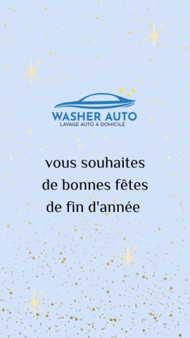 WASHER AUTO VOUS SOUHAITE DE BONNE FETE DE FIN D'ANNEE.